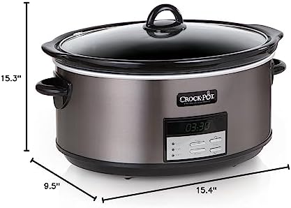 Crock-Pot 8 Quart Programmable Slow Cooker with Auto Warm - SWXD