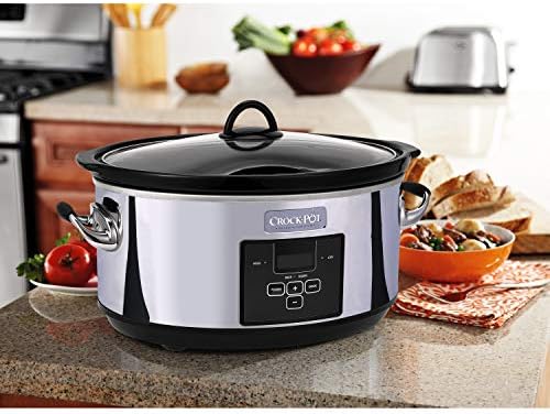 Crock-Pot 7 Quart Programmable Slow Cooker – Polished Platinum - XGR9