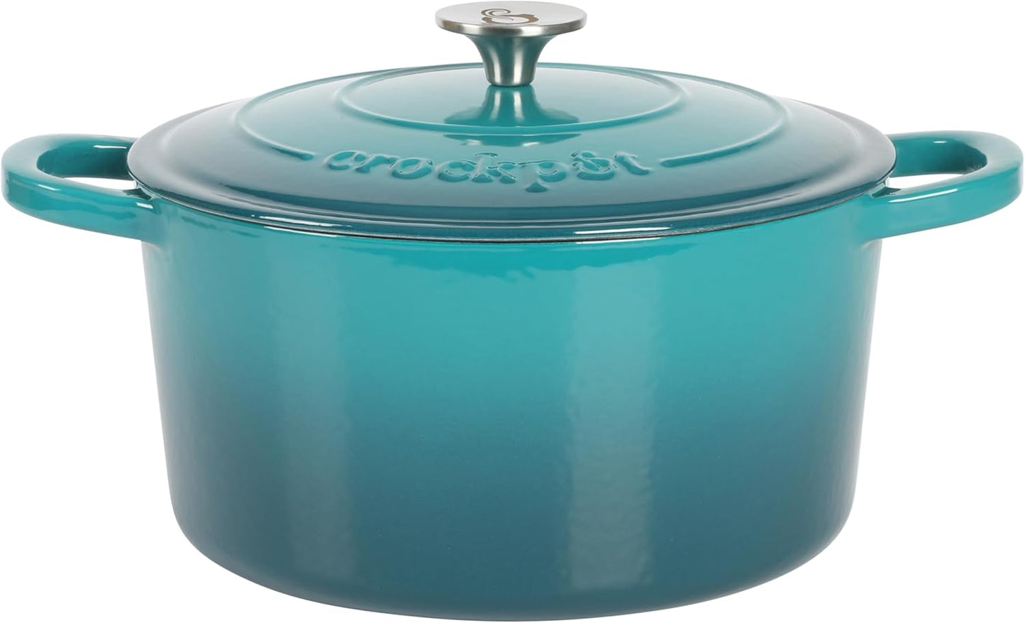 Crock-Pot 3 Quart Enameled Cast Iron Dutch Oven – Aqua - LMVO