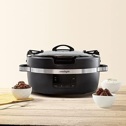 Crock-Pot Thermoshield 6 Quart Slow Cooker with Carry Handles - 3BGG