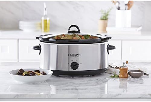Crock-Pot 7 Quart Oval Manual Slow Cooker – Stainless Steel - 0Z3Q