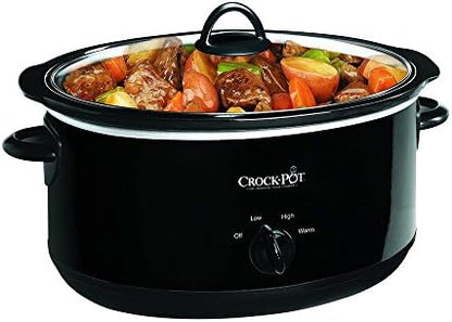 Crock-Pot 8 Quart Manual Slow Cooker – Black - N7JW