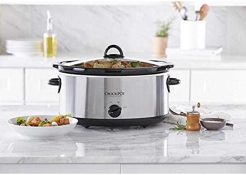 Crock-Pot 7 Quart Oval Manual Slow Cooker – Stainless Steel - 0Z3Q