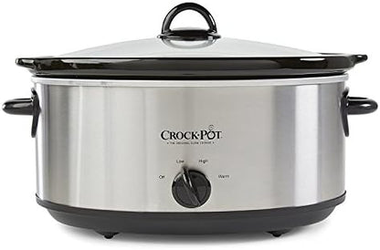Crock-Pot 7 Quart Oval Manual Slow Cooker – Stainless Steel - 0Z3Q