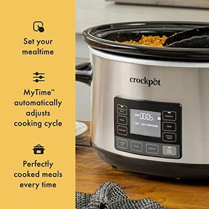 Crock-Pot 7 Quart Portable Programmable Slow Cooker with Timer - H96L