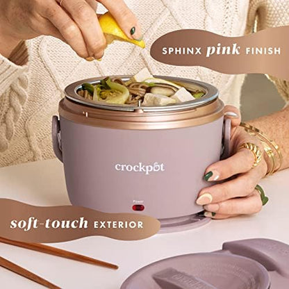 Crock-Pot Electric Lunch Box Food Warmer 20oz – Blush Pink - 5K8J
