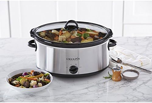Crock-Pot 7 Quart Oval Manual Slow Cooker – Stainless Steel - 0Z3Q