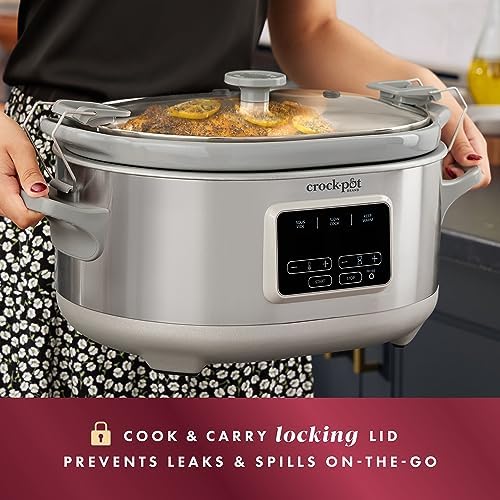 Crock-Pot 7 Quart Programmable Cook & Carry Slow Cooker - FZK5
