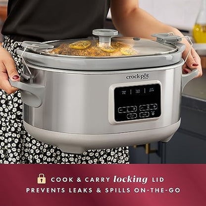 Crock-Pot 7 Quart Programmable Cook & Carry Slow Cooker - FZK5