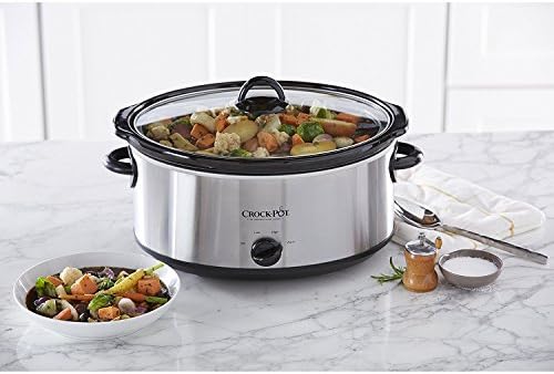 Crock-Pot 7 Quart Oval Manual Slow Cooker – Stainless Steel - 0Z3Q