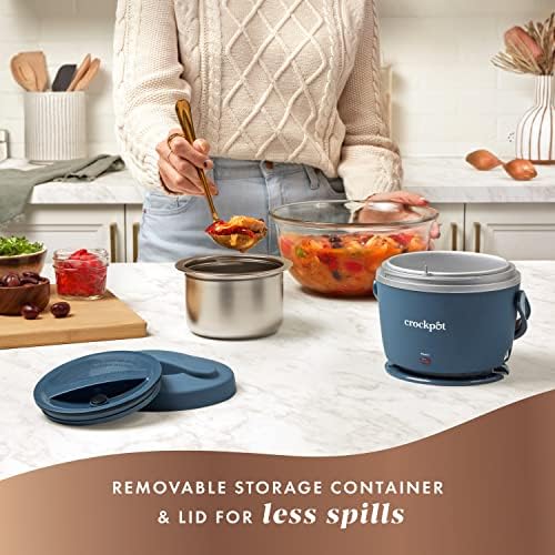 Crock-Pot Electric Lunch Box Food Warmer 20oz – Faded Blue - H0C0