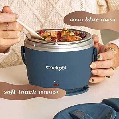Crock-Pot Electric Lunch Box Food Warmer 20oz – Faded Blue - H0C0