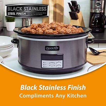 Crock-Pot 8 Quart Programmable Slow Cooker with Auto Warm - SWXD