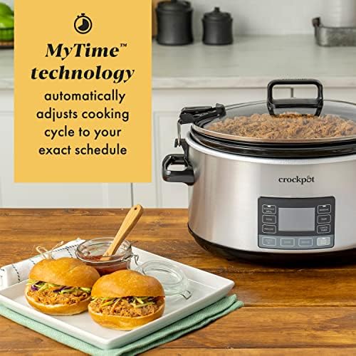 Crock-Pot 7 Quart Portable Programmable Slow Cooker with Timer - 60WI