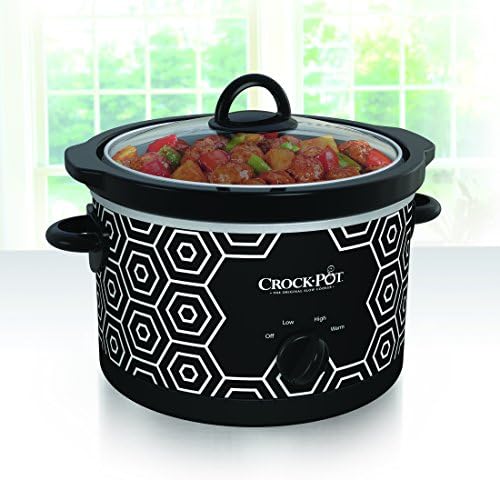 Crock-Pot 4.5 Quart Portable Slow Cooker – Black & White - I9TK