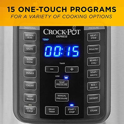Crock-Pot Express Crisp 8 Quart 10-in-1 Pressure Cooker - FN12