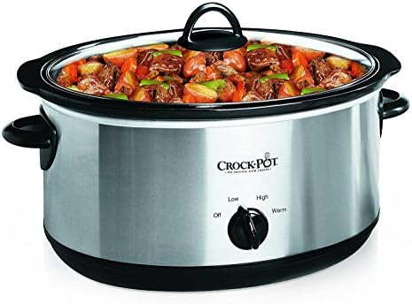 Crock-Pot 7 Quart Oval Manual Slow Cooker – Stainless Steel - 0Z3Q
