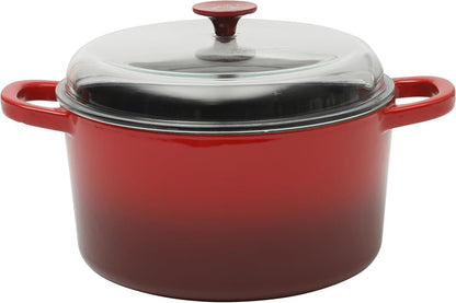 Crock-Pot 3 Quart Enameled Cast Iron Dutch Oven – Aqua - LMVO