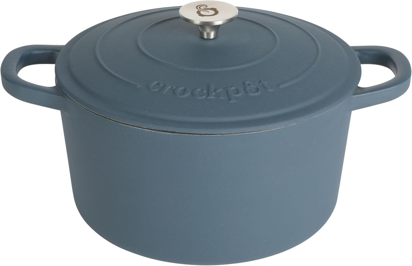 Crock-Pot 3 Quart Enameled Cast Iron Dutch Oven – Aqua - LMVO