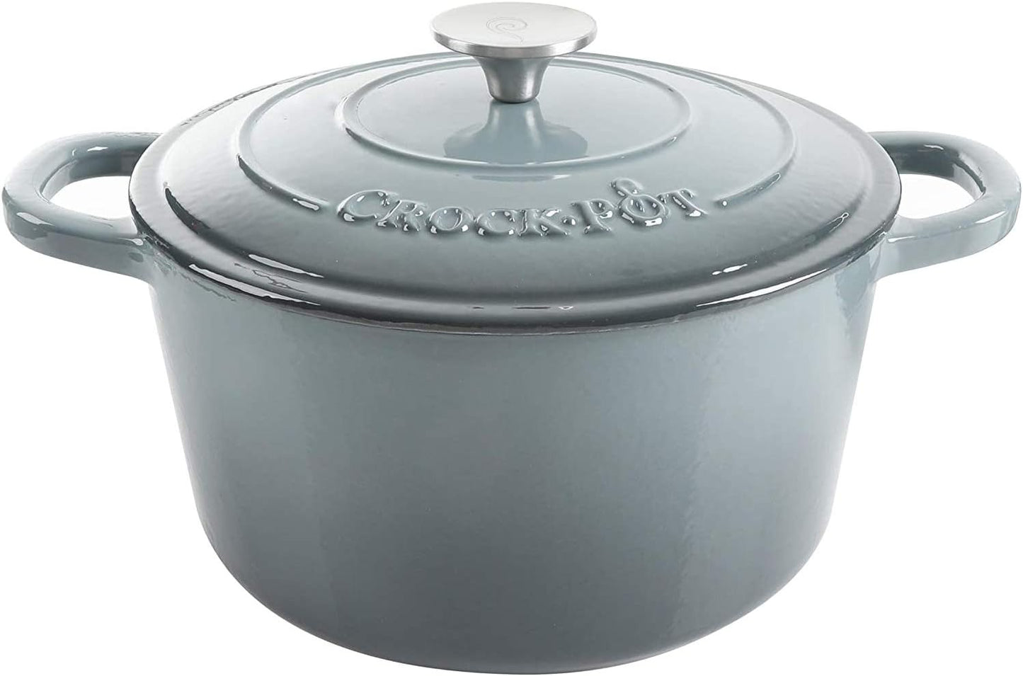 Crock-Pot 3 Quart Enameled Cast Iron Dutch Oven – Aqua - LMVO