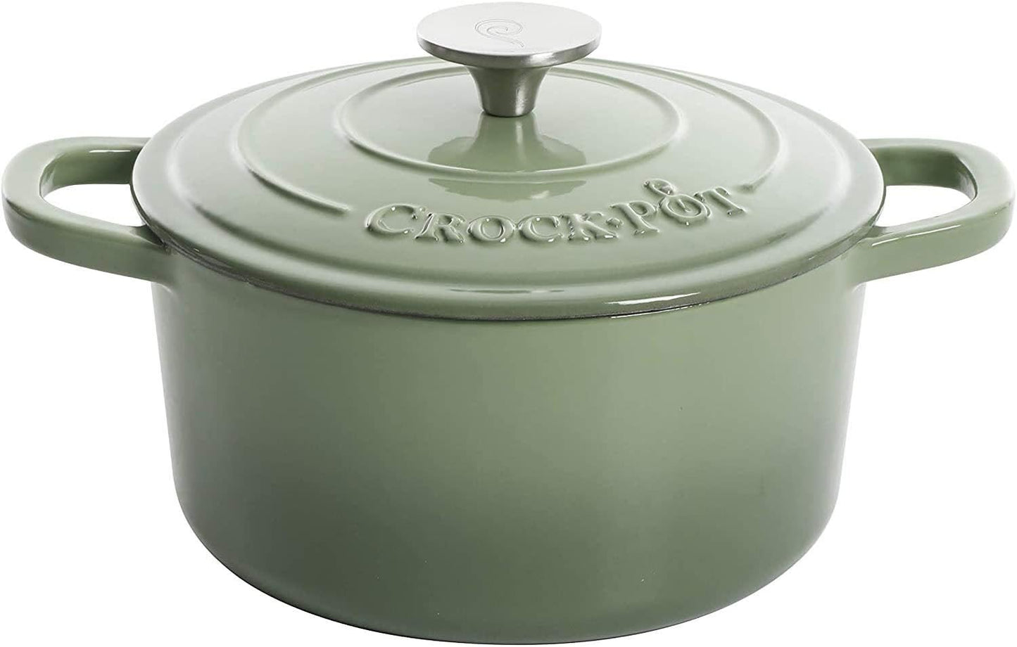 Crock-Pot 3 Quart Enameled Cast Iron Dutch Oven – Aqua - LMVO