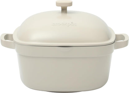 Crock-Pot 3 Quart Enameled Cast Iron Dutch Oven – Aqua - LMVO