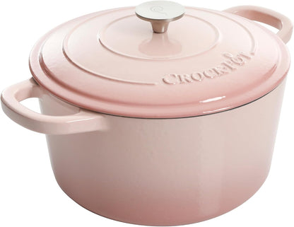 Crock-Pot 3 Quart Enameled Cast Iron Dutch Oven – Aqua - LMVO