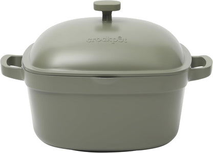 Crock-Pot 3 Quart Enameled Cast Iron Dutch Oven – Aqua - LMVO